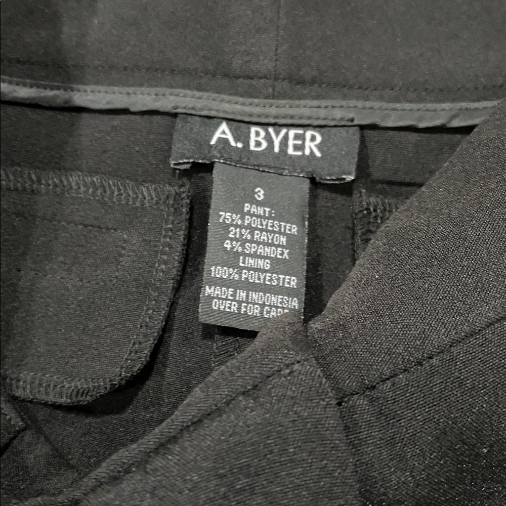 A. Byer Classic Black Pants - Picture 2 of 8